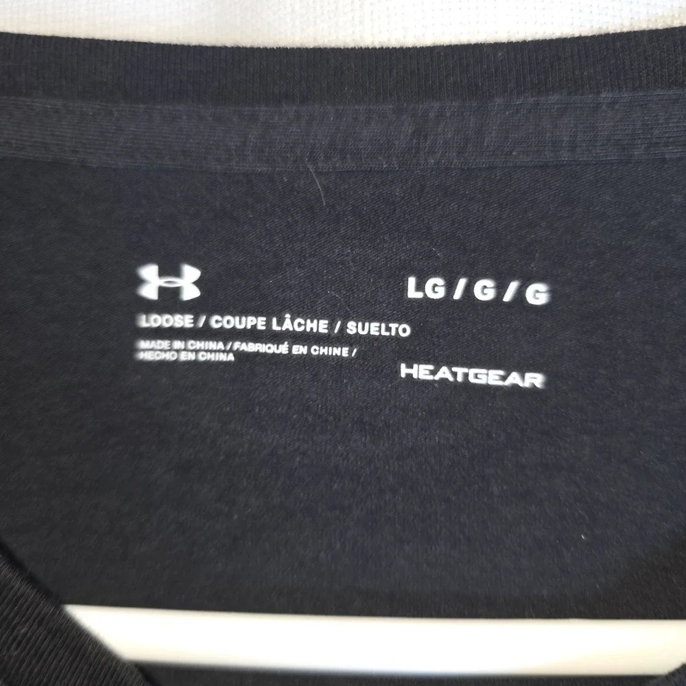 Under Armour UA Muhammad Ali t-shirt Large L Boxing Black tee HeatGear